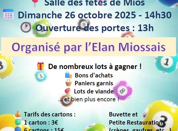 <ahref='https://www.villemios.fr/evenement/super-loto-avec-lelan-miossais/' title='Super Loto avec l’Elan Miossais'>Super Loto avec l’Elan Miossais