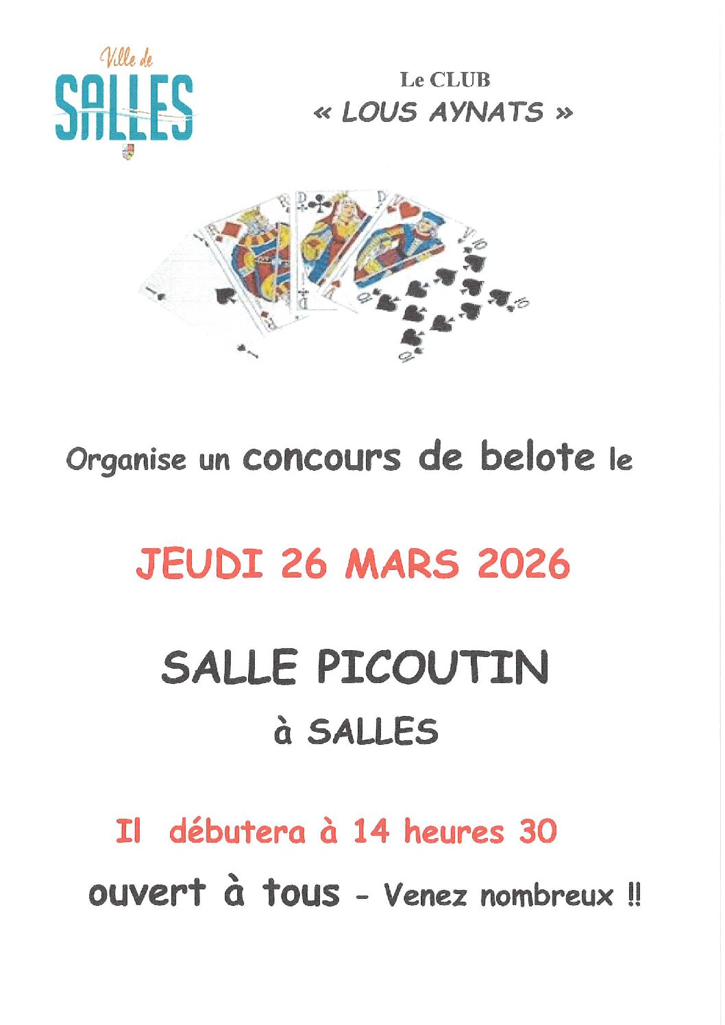 Concours de belote – Lous Aynats