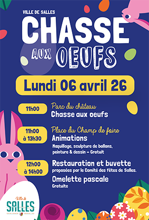 Chasse aux oeufs et omelette pascale