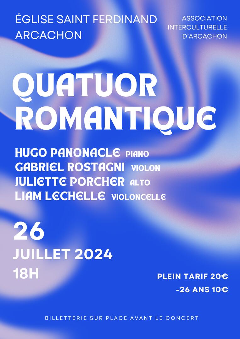 Concert : quatuor romantique
                    